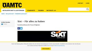 
                            6. Sixt - Für alles zu haben | ÖAMTC