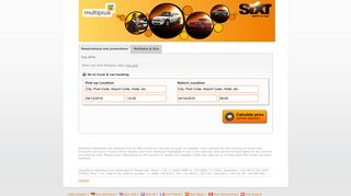
                            10. Sixt & Multiplus Fidelidade - TAM Airlines