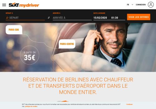 
                            7. Sixt mydriver: Service de berlines avec chauffeur privé