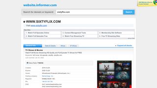 
                            1. sixtyflix.com at WI. Sixtyflix | Watch UNLIMITED Movies from BOX ...