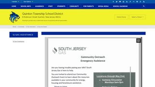 
                            8. SJ Gas Assistance - Quinton Township School District