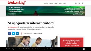 
                            6. SJ uppgraderar internet ombord - Distansarbete, Nätverk - Telekom idag