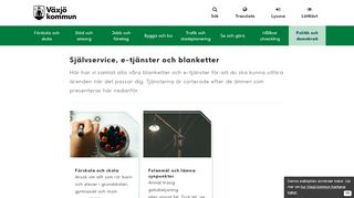 
                            4. Självservice, e-tjänster och blanketter - Vaxjo.se