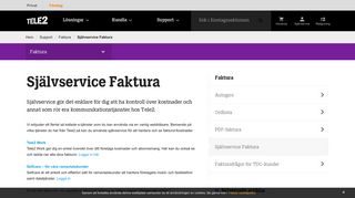 
                            3. Självservice Faktura | Tele2 Företag