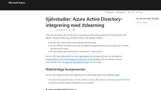 
                            6. Självstudier: Azure Active Directory-integrering med itslearning ...