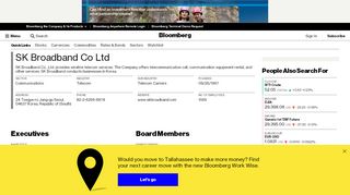 
                            12. SK Broadband Co., Ltd.: Private Company Information - Bloomberg
