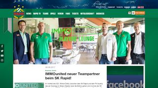 
                            9. SK Rapid :: IMMOunited neuer Teampartner beim SK Rapid!