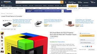 
                            5. SK Smart Beam Art PICO Projector DLP LED 40 ANSI SKT Portable+ ...