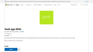 
                            11. Skaffa Geek app-Wish - Microsoft Store sv-SE