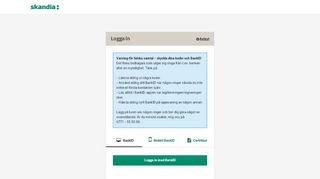 
                            2. Skandiabanken - Internetbanken - Login