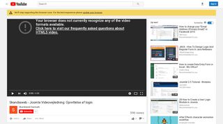 
                            5. Skandiaweb - Joomla Videovejledning: Oprettelse af login - YouTube
