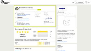 
                            10. skandix.de Bewertungen & Erfahrungen | Trusted Shops