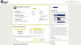 
                            7. skandix.de Customer Reviews & Experiences | Trusted Shops