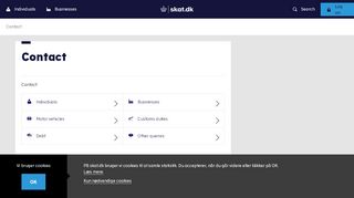 
                            13. Skat.dk: Contact