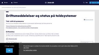 
                            4. Skat.dk: Driftsmeddelelser og status på toldsystemer