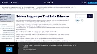 
                            9. Skat.dk: Sådan logges på TastSelv Erhverv
