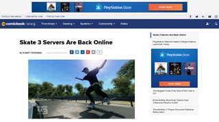
                            5. Skate 3 Servers Are Back Online - ComicBook.com