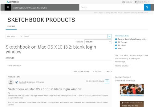
                            10. Sketchbook on Mac OS X 10.13.2: blank login window - Autodesk ...
