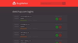 
                            7. sketchup.com logins - BugMeNot