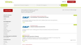 
                            5. Skf Jobs, Karriere | KIMETA.DE