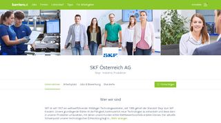 
                            13. SKF Österreich AG: Karrierechancen, Kontaktdaten, Fotos | karriere.at