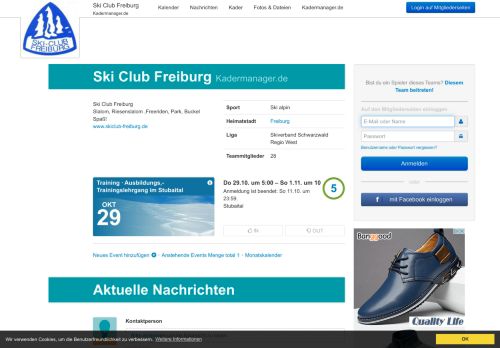 
                            13. Ski Club Freiburg Kadermanager.de: ski alpin, Skiverband ...