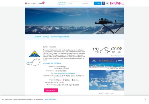 
                            13. Skiline - General info about ski resort Serfaus Fiss Ladis