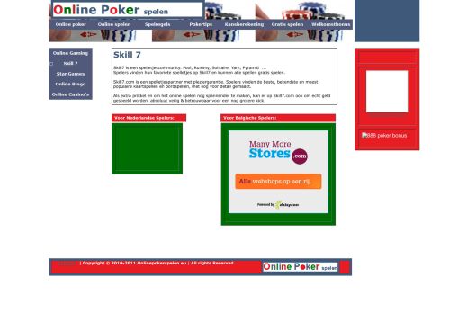 
                            6. Skill 7 - Online poker spelen