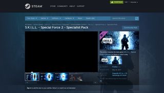 
                            8. S.K.I.L.L. - Special Force 2 - Specialist Pack on Steam