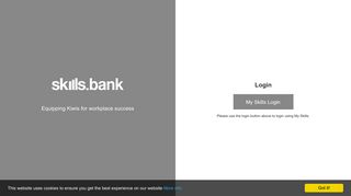 
                            3. Skills Bank: Log in to the site
