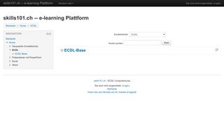 
                            6. skills101.ch -- e-learning Plattform: ECDL