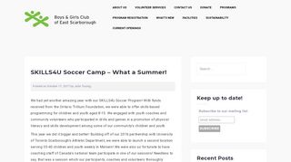 
                            13. SKILLS4U Soccer Camp – What a Summer! – Boys & Girls Club of ...