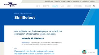 
                            10. SkillSelect - Live in Melbourne