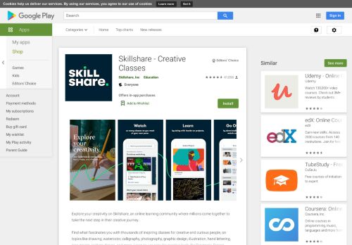 
                            10. Skillshare Online Classes - Apps on Google Play