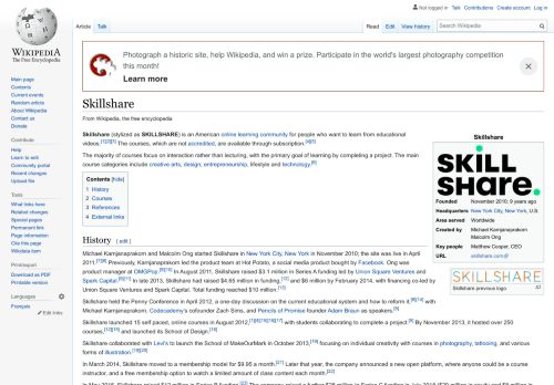 
                            11. Skillshare - Wikipedia