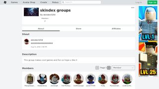 
                            13. skindex groups - Roblox