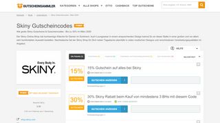 
                            9. Skiny Gutscheincode einlösen und 10% sparen - Gutscheinsammler