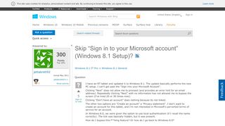 
                            1. Skip “Sign in to your Microsoft account” (Windows 8.1 Setup)?