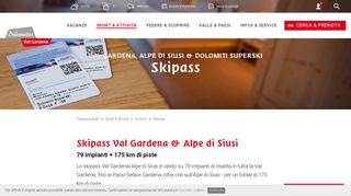 
                            11. Skipass: Val Gardena, Alpe di Siusi & Dolomiti Superski