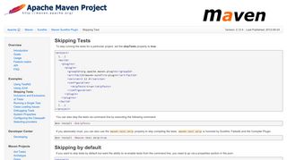 
                            6. Skipping Test - Apache Maven - The Apache Software Foundation!