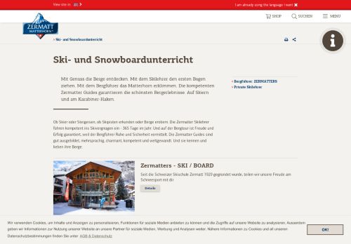 
                            2. Skischulen, Skilehrer, Bergführer - Zermatt-Matterhorn