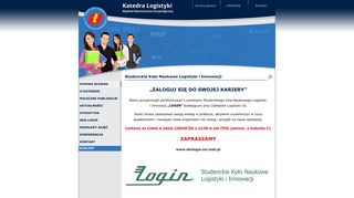 
                            2. skn login - Zakład Logistyki Uniwersytet Łódzki