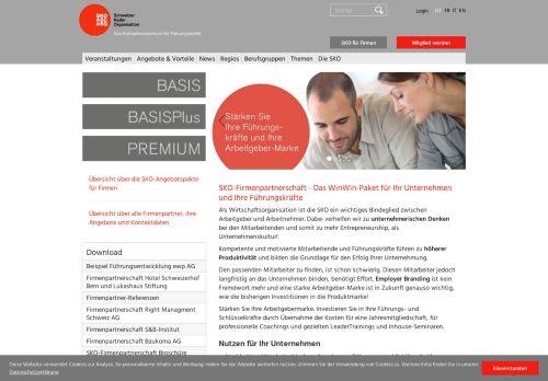
                            4. SKO Firmenpartnerschaft B2B - Schweizer Kader Organisation SKO