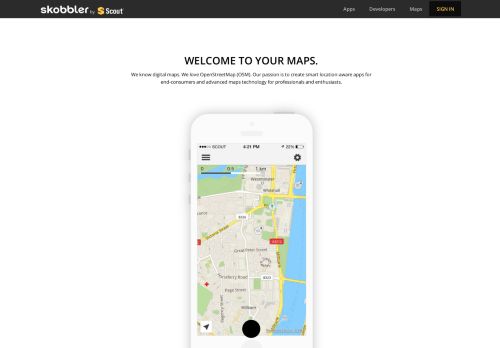 
                            5. skobbler | Home | Smart mobile technology based on OpenStreetMap ...