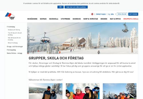 
                            4. Skola och grupp - Romme Alpin