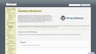 
                            7. Skoleblogs (Wordpress) - Metrosol