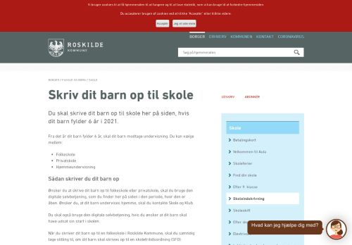 
                            13. Skoleindskrivning | Roskilde Kommune