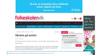 
                            8. Skolen på nettet - Folkeskolen.dk