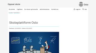 
                            6. Skoleplattform Oslo - Oppsal skole - Osloskolen