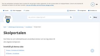 
                            6. Skolportalen - Webbtjänst för Sigtunas kommunala skolor